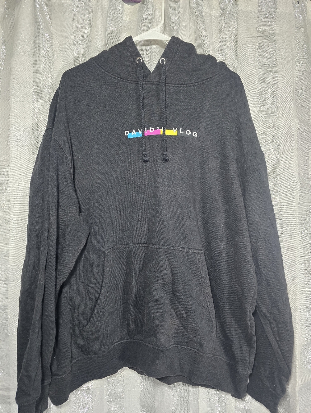 David Dobrik Black Pullover Hoodie - Men's Casual Hooded Sweatshirt